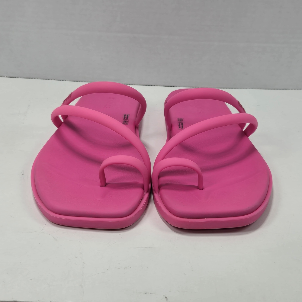 CROCS Miami Toe Loop Hot Pink Barbie Pink Sandals Women's Size 10 - Picture 5 of 11